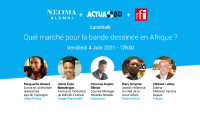  Ne ratez pas le prochain Lunchtalk d'ActuaBD.com : « Quel marché pour la bande dessinée en Afrique ? » pour le 4 juin à 12h30.