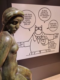 Geluck au Musée Maillol, Chat ne se rate pas !