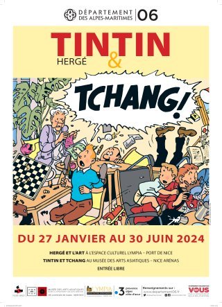 Tchang, Hergé et Tintin, une amitié légendaire exposée à Nice