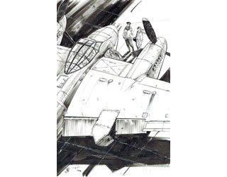 Exposition-vente Keith Burns - Aviation Seconde Guerre mondiale - Galerie Comic Art Factory Bruxelles