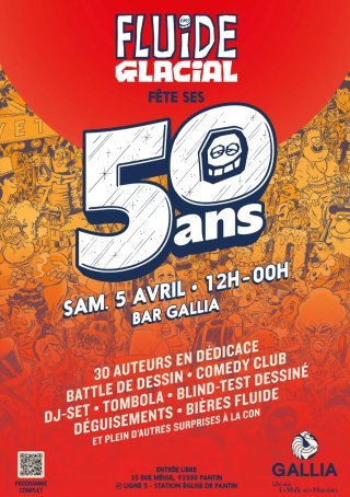 Fluide Glacial fête ses 50 ans au Bar Gallia&#127881; (Paris-Pantin)
