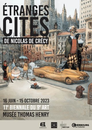 Les étranges cités de Nicolas de Crécy à la 11e Biennale du 9e Art de Cherbourg