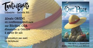 Conférence/Dédicace de Alexis Orsini sur One Piece à la librairie Traits d'Esprits (Paris)