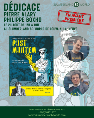 Philippe Boxho et Pierre Alary en dédicace à Louvain-la-Neuve