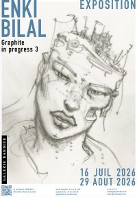 Enki Bilal - Graphite In Progress 3 - Galerie Barbier (Paris)
