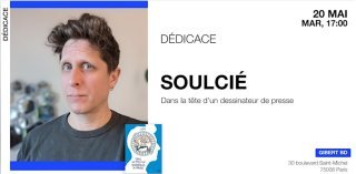 Soulcié dédicace chez Gibert Paris