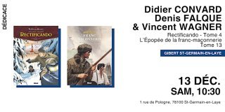 Didier Convard, Denis Falque & Vincent Wagner chez Gibert Saint-Germain-en-Laye
