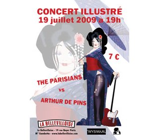 Concert Illustré à Paris : The Parisians vs Arthur de Pins
