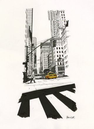 "Yellow Cab" Christophe Chabouté chez Huberty & Breyne (Paris)