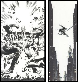 Mike Deodato & Juan Ferreyra (South American comic artists) à la Galerie 9e Art (Paris)