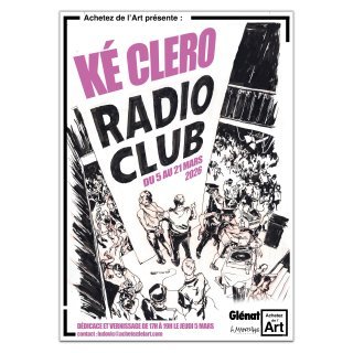Exposition "Radio Club" de Ké Clero chez Achetez de l'Art Paris