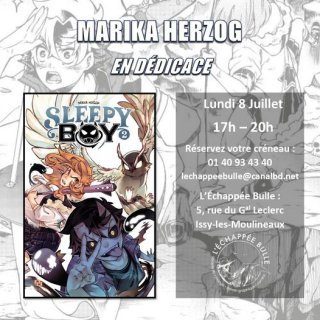 Evènement manga - Sleepy Boy à la librairie L'échappée Bulle (Issy les moulineaux)