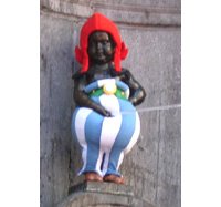 Le Manneken-Pis porte le costume d'Obélix