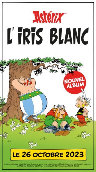 Le quarantième album d'Astérix s'appellera « L'Iris Blanc »