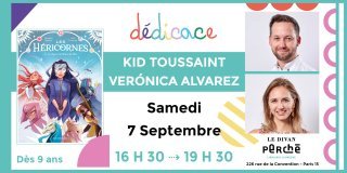 Dédicace BD jeunesse avec Kid Toussaint et Verónica Alvarez au Divan perché (Paris)