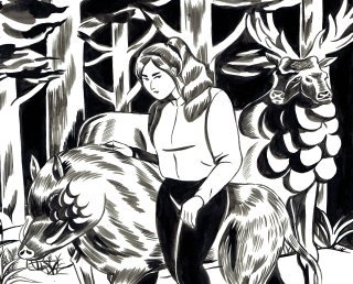 Exposition-vente virtuelle - Elizabeth Holleville - à la Galerie de la Bande Dessinée (Bruxelles)