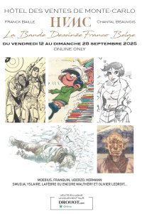 Moebius, Franquin, Uderzo, Hermann, Ledroit… Les stars du franco-belge de l'Hôtel des Ventes de Monte Carlo sont en ligne sur Drouot.com