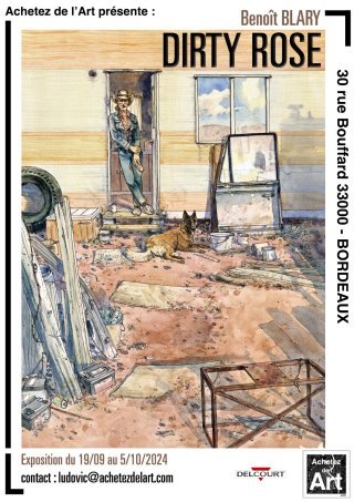Exposition « Dirty Rose » de Benoit Blary chez Achetez de l'Art Bordeaux 