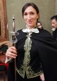 Catherine Meurisse sous la Coupole de l'Institut de France