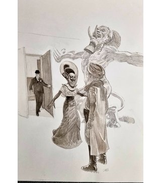 Expo-vente Gess "L'Œil de la nuit"- Premier super-héros de la fiction moderne
