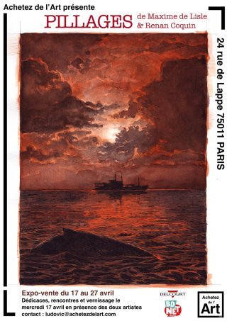 Expo-vente "Pillages" de Renan Coquin chez Achetez de l'Art Paris