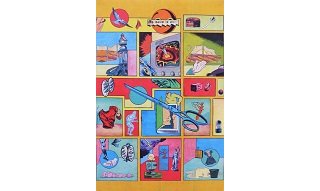 Samplerman, super-héros de la bande dessinée-collée