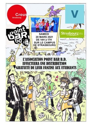 Point Bar BD soutient les étudiants de Strasbourg