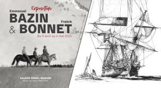 Emmanuel Bazin et Franck Bonnet à la galerie Daniel Maghen : modernisme, classicisme et bande dessinée de genre