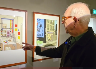 Maison de la BD à Blois : une visite guidée avec Joost Swarte, l'inventeur de la "Ligne Claire" et l'historien de la BD Patrick Gaumer [VIDEO]