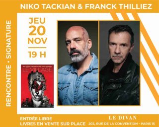 Niko Tackian et Franck Thilliez présente « Le Village » (Librairie Le Divan, Paris)