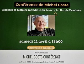 Conférence de Michel Coste à la Bibliothèque Rainer Maria Rilke (Paris 5e)
