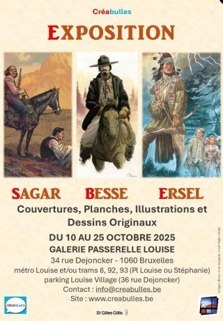 Western expo chez Créabulles (Bruxelles)