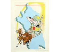 Record absolu pour un original d'Uderzo : plus de 1,4 million € pour la couverture originale d' « Astérix et le Tour de Gaule ».
