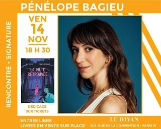 Pénélope Bagieu présente « La Nuit retrouvée » à la librairie Le Divan (Paris)