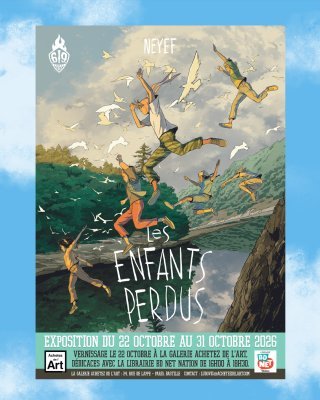 Exposition "Les enfants perdus" de Neyef chez Achetez de l'Art Paris
