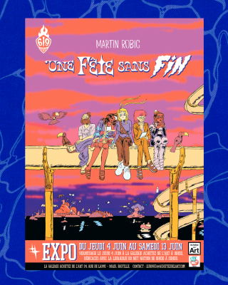 Exposition "Une fête sans fin" de Martin Robic Label 619 chez Achetez de l'Art Paris