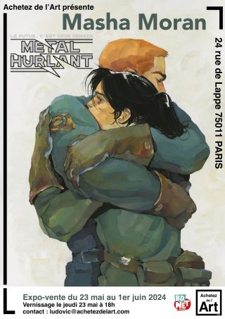 Expo-vente "Métal Hurlant" de Masha Moran chez Achetez de l'Art Paris