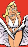 Bande dessinée : Marine Le Pen s'étale dans les étals