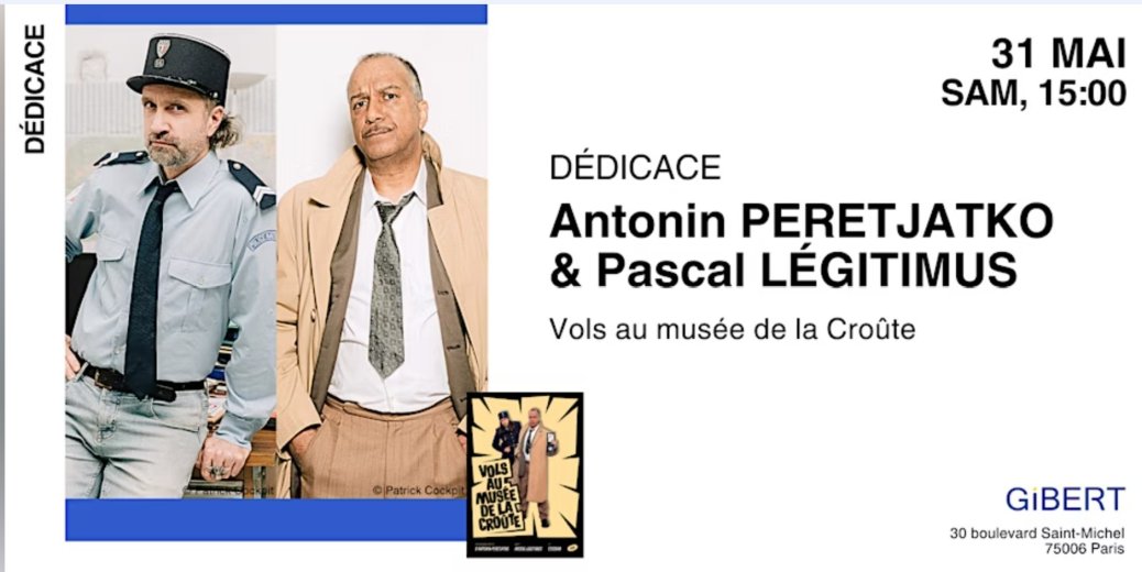 Antonin Peretjatko & Pascal Légitimus chez Gibert Paris