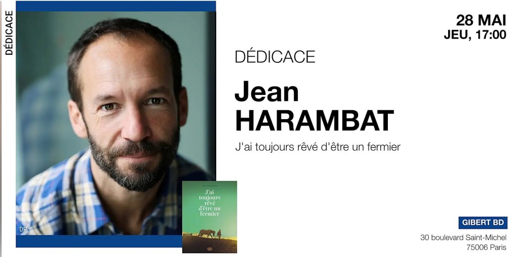 Jean Harambat chez Gibert BD (Paris)