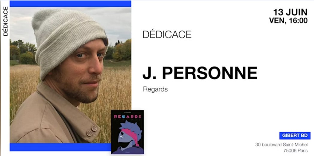 J. Personne ("Regards" chez Glénat) chez Gibert Paris