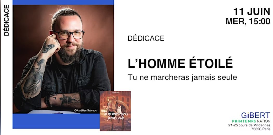 L'Homme Étoilé chez Gibert Printemps Nation - Paris