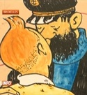 Vague de Street Art et scandale à Bruxelles : Tintin et le Capitaine Haddock mis à « l'honneur »