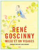 Goscinny, de face et de profil
