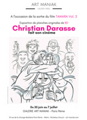 Expo BD Tamara : "Christian Darasse fait son cinéma" à la galerie Art Maniak (Paris)