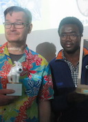 Angoulême 2019 : Prix "Couilles au Cul" pour Jamonyqueso et Prix Charlie Schlingo pour Laurent Houssin et Jorge Berstein.