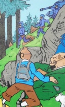 Tintin et les forces de l'ordre