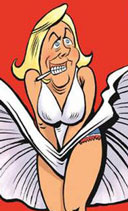 Bande dessinée : Marine Le Pen s'étale dans les étals