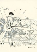 Black Squaw - Calendrier Spirou - mois de juin Encre de Chine sur papier, 32 (…)