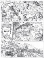 Une planche africaine entièrement dessinée par Marc Bourgne.
